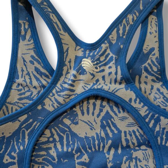 Astro Remiges Women’s High Impact Racerback Sports Bra – Asteroid Blue, Medium - Picture 5 of 7